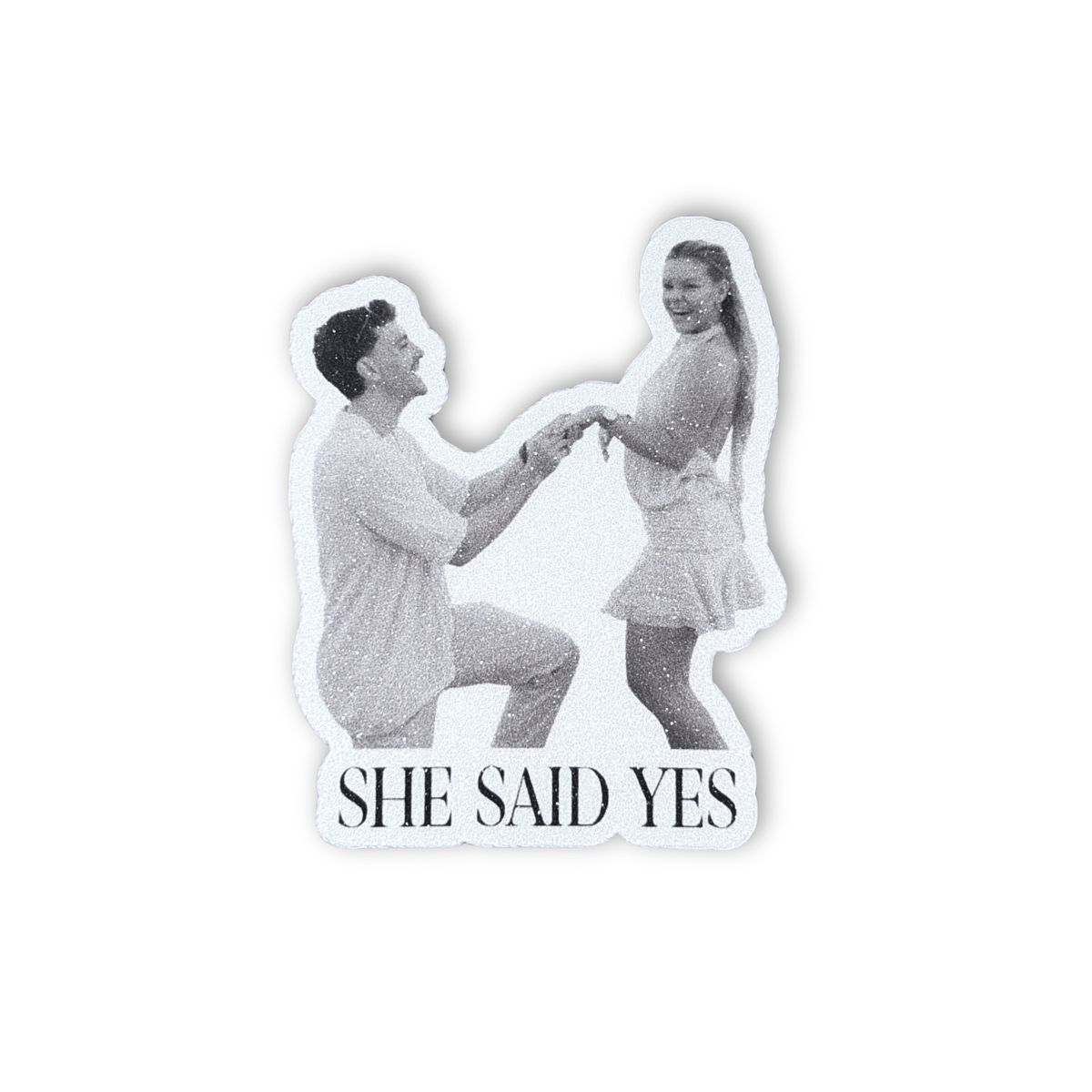 Timeless Sparkling Engagement Sticker