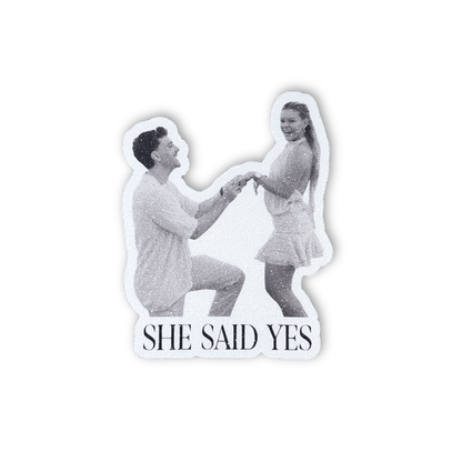Timeless Sparkling Engagement Sticker