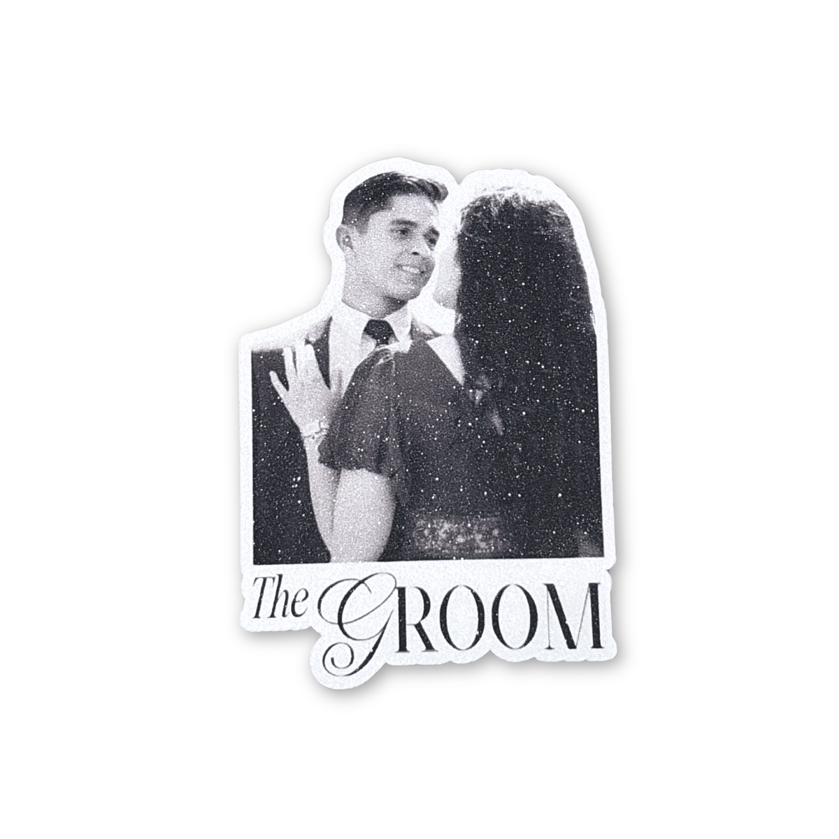 Timeless Sparkling Groom Sticker