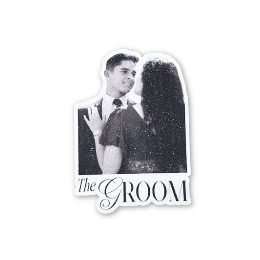 Timeless Sparkling Groom Sticker
