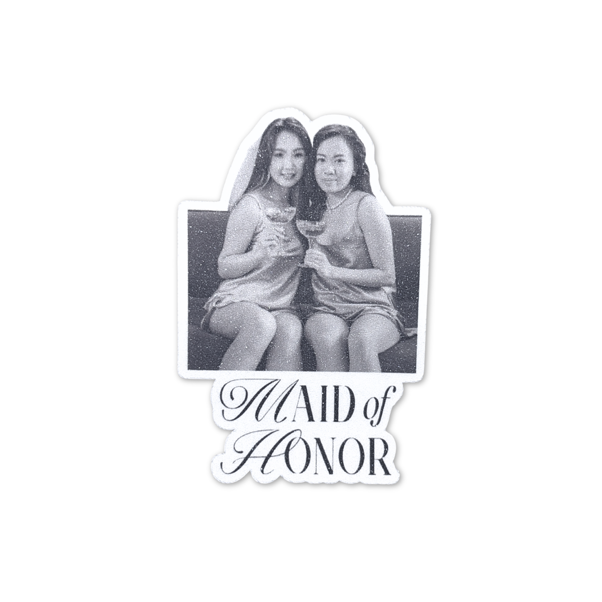 Timeless Sparkling Maid of Honor Sticker