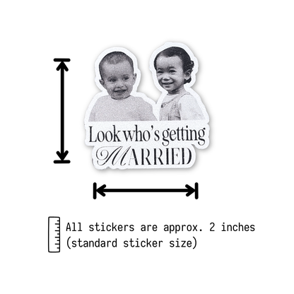 Timeless Sparkling Groom Sticker