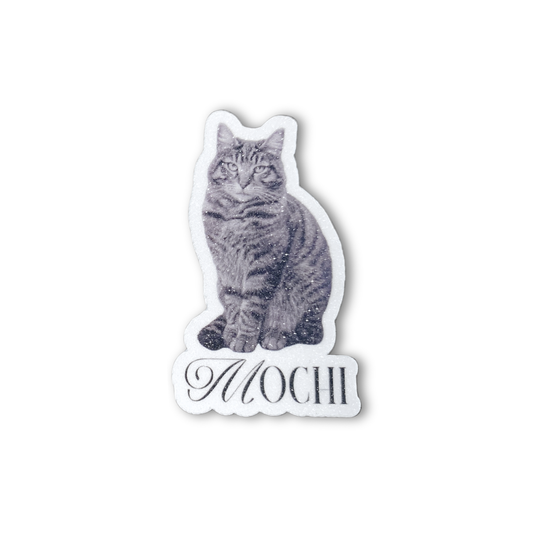 Sparkling Personalized Pet Name Sticker