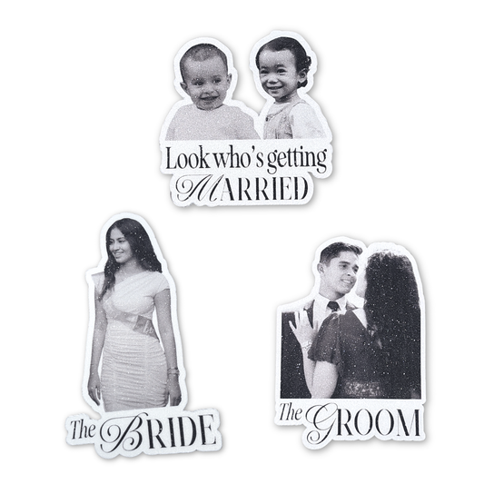 Timeless Sparkling Wedding Sticker Set (3 pcs)
